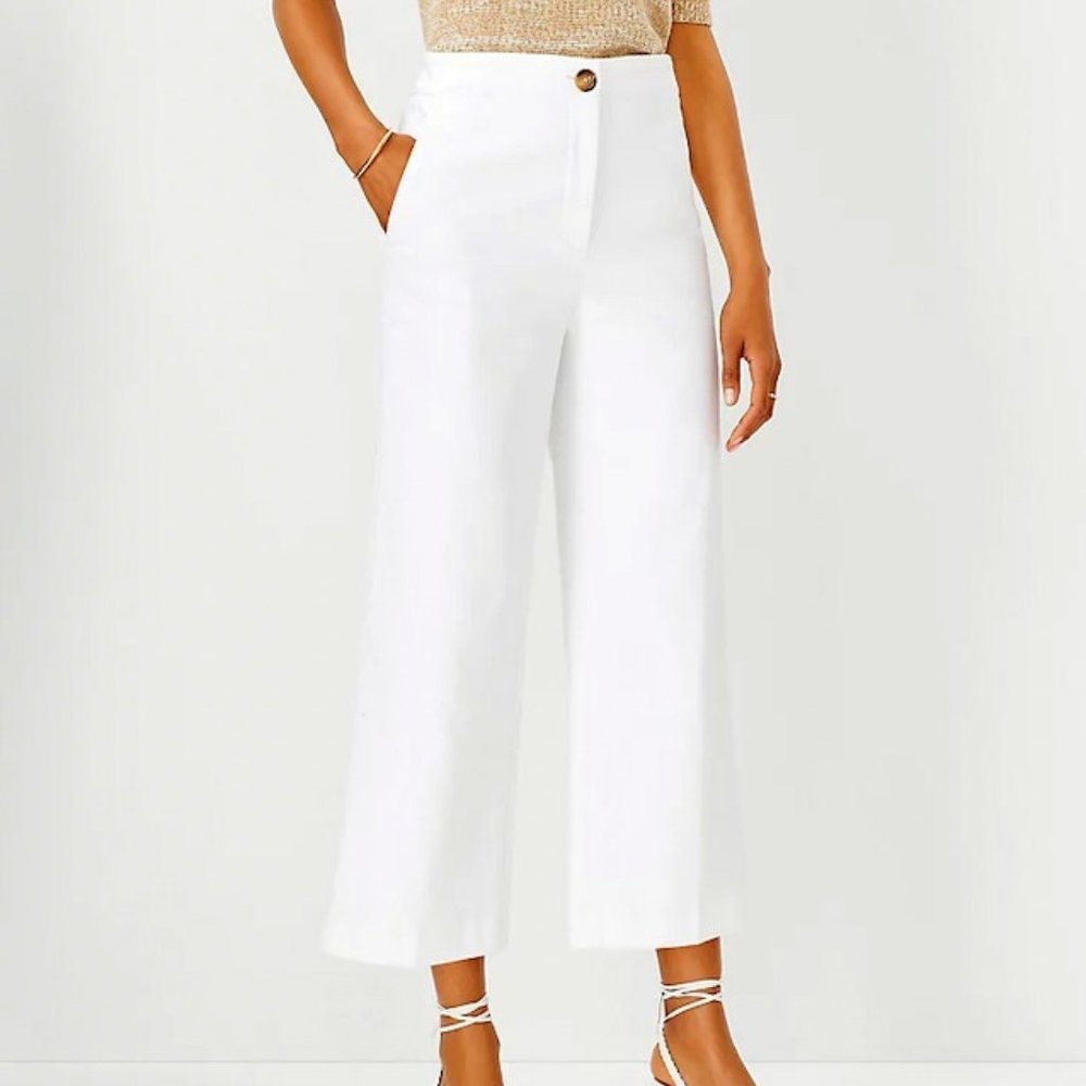 Ann Taylor Wide Leg Crop NWT Size 14
